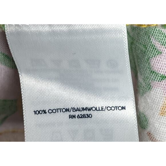 Draper James Lands End Floral Fruit Cotton Shift Tank Dress Lounge Cover Up M - Picture 6 of 6